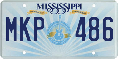 MS license plate MKP486