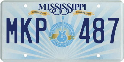 MS license plate MKP487