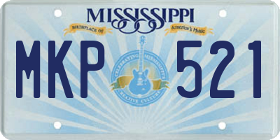 MS license plate MKP521