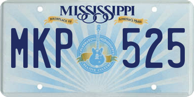 MS license plate MKP525