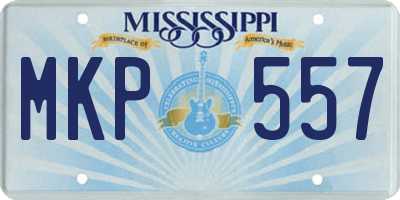 MS license plate MKP557