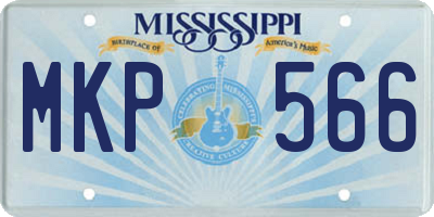 MS license plate MKP566