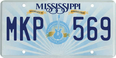 MS license plate MKP569