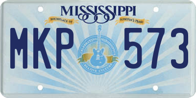 MS license plate MKP573