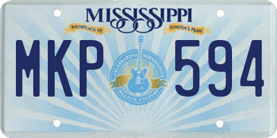 MS license plate MKP594