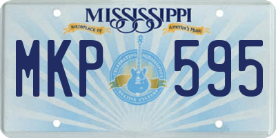 MS license plate MKP595