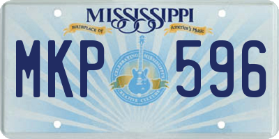 MS license plate MKP596