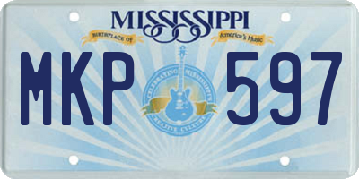 MS license plate MKP597