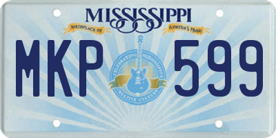 MS license plate MKP599