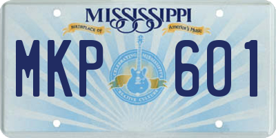 MS license plate MKP601