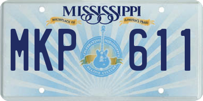 MS license plate MKP611