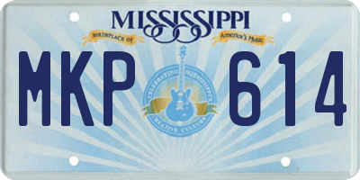 MS license plate MKP614