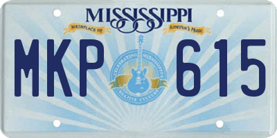 MS license plate MKP615