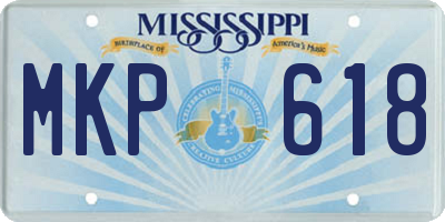 MS license plate MKP618