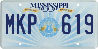 MS license plate MKP619