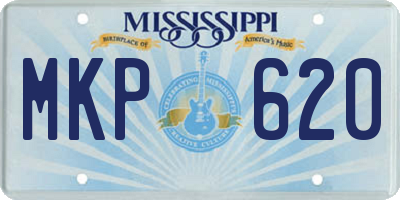 MS license plate MKP620