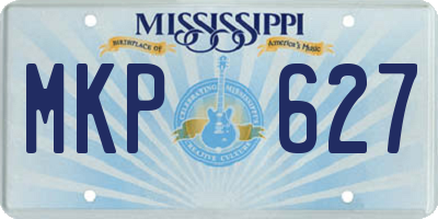 MS license plate MKP627