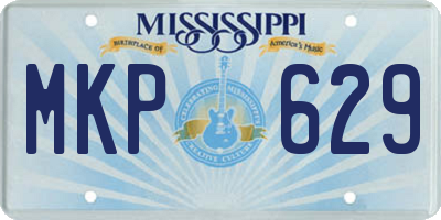 MS license plate MKP629