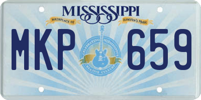 MS license plate MKP659