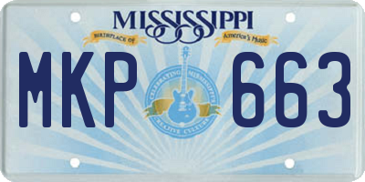 MS license plate MKP663