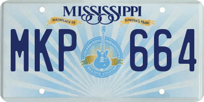 MS license plate MKP664