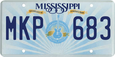 MS license plate MKP683
