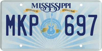 MS license plate MKP697