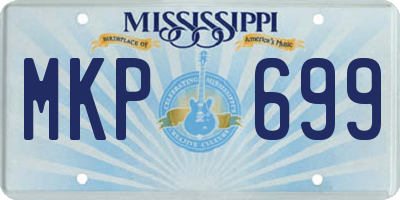 MS license plate MKP699