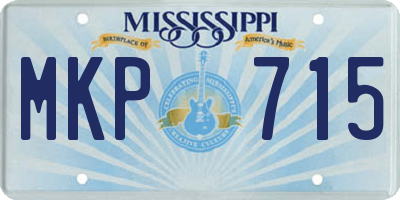 MS license plate MKP715