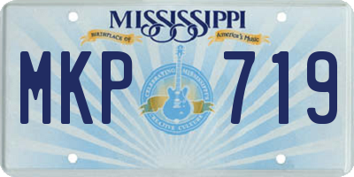 MS license plate MKP719