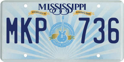 MS license plate MKP736