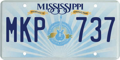 MS license plate MKP737