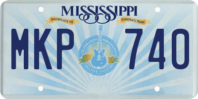 MS license plate MKP740