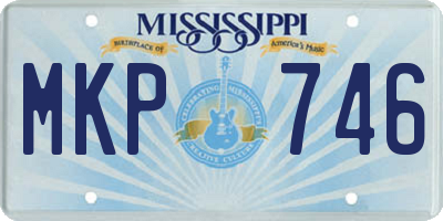 MS license plate MKP746