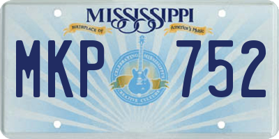 MS license plate MKP752