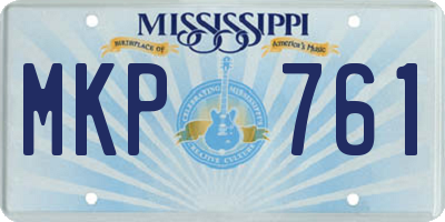 MS license plate MKP761