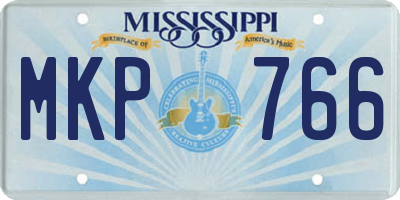 MS license plate MKP766
