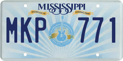 MS license plate MKP771