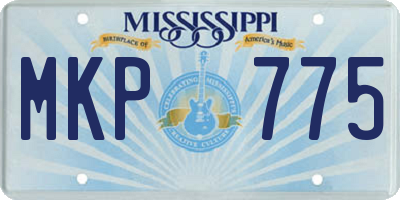 MS license plate MKP775