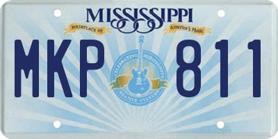 MS license plate MKP811