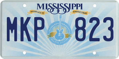 MS license plate MKP823
