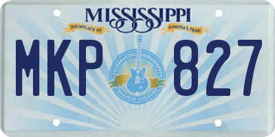 MS license plate MKP827