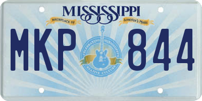 MS license plate MKP844
