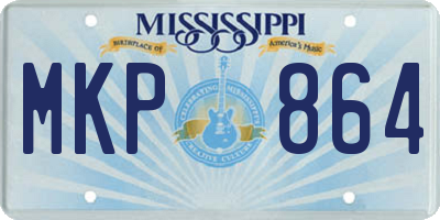 MS license plate MKP864