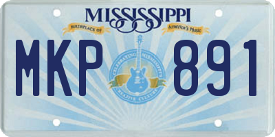 MS license plate MKP891