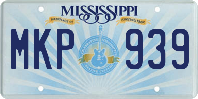 MS license plate MKP939