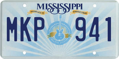 MS license plate MKP941
