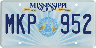 MS license plate MKP952