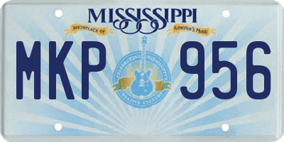 MS license plate MKP956