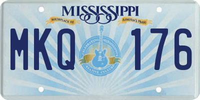 MS license plate MKQ176